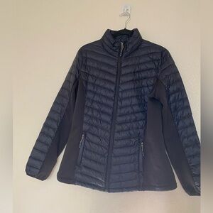 Women's 32 Heat Black Quilted Jacket Size L